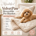 Alssbfcc™ VelvetPaw Reversible Sofa & Crate Pet Blanket